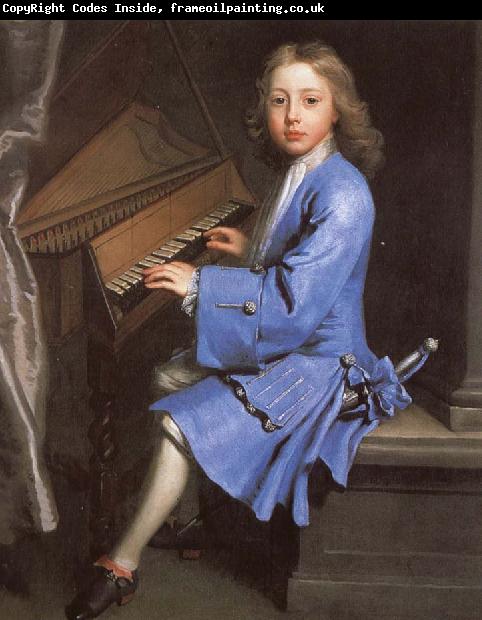 samuel pepys an 18th century painting of young man playing the spinet by jonathan richardson
